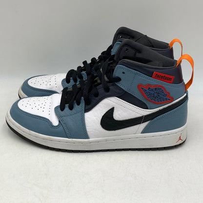 【中古品】【メンズ】 NIKE ナイキ × FACETASM ファセッタズム CU2802-100 AIR JORDAN エア ジョーダン 1 MID ミッド スニーカー シューズ 靴 160-260714-ya-07-izu サイズ：27.5cm カラー：WHITE/NAVY 万代Net店