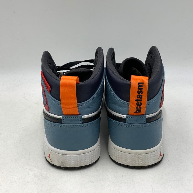 【中古品】【メンズ】 NIKE ナイキ × FACETASM ファセッタズム CU2802-100 AIR JORDAN エア ジョーダン 1 MID ミッド スニーカー シューズ 靴 160-260714-ya-07-izu サイズ：27.5cm カラー：WHITE/NAVY 万代Net店