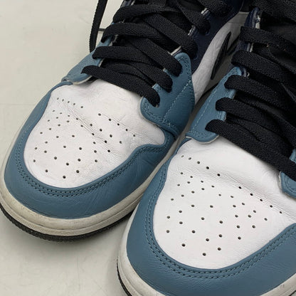 【中古品】【メンズ】 NIKE ナイキ × FACETASM ファセッタズム CU2802-100 AIR JORDAN エア ジョーダン 1 MID ミッド スニーカー シューズ 靴 160-260714-ya-07-izu サイズ：27.5cm カラー：WHITE/NAVY 万代Net店