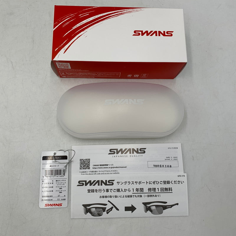 【中古美品】【メンズ/レディース】 SWANS スワンズ SALF-0051 AIRLESS-LEAF FIT SUNGLASSES エアレスリーフ フィット サングラス 203-260718-yn-04-izu サイズ：65口17-140 カラー：ブラック 万代Net店