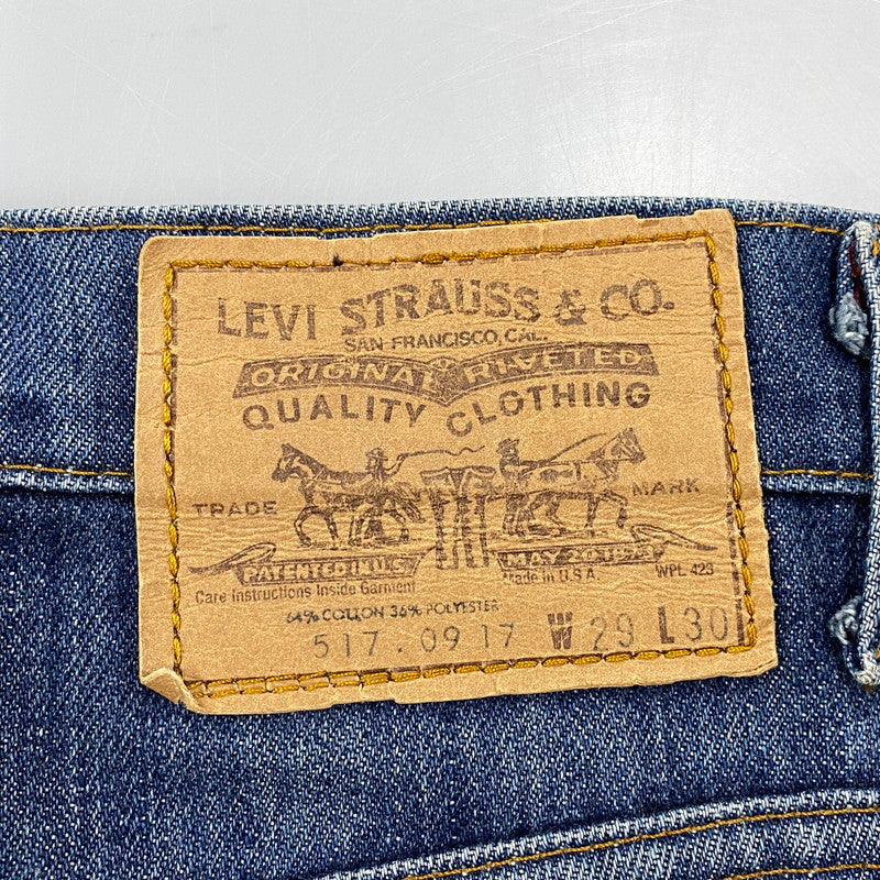 【中古品】【メンズ】 LEVI'S リーバイス 517-0917 79年製 刻印8 オレンジタブ 70S 517 BOOTCUT DENIM PANTS ブーツ カット デニム パンツ ボトムス ズボン 157-260714-cs-06-izu サイズ：W29 L30 カラー：インディゴ 万代Net店