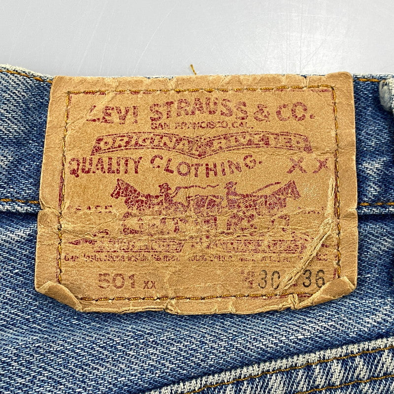 【中古品】【メンズ】 LEVI'S リーバイス 501-5900 刻印555 90年製 USA製 90’S 501XX DENIM PANTS デニム パンツ ボトムス ズボン 157-260714-cs-09-izu サイズ：W30 L36 カラー：ライトブルー 万代Net店
