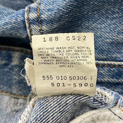 【中古品】【メンズ】 LEVI'S リーバイス 501-5900 刻印555 90年製 USA製 90’S 501XX DENIM PANTS デニム パンツ ボトムス ズボン 157-260714-cs-09-izu サイズ：W30 L36 カラー：ライトブルー 万代Net店