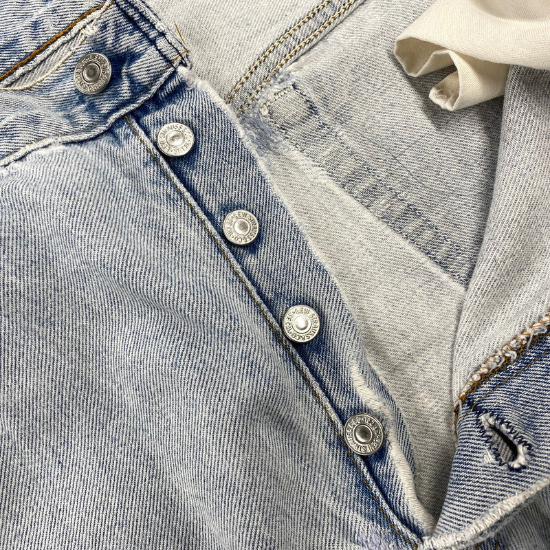 【現状渡し品】【メンズ】 LEVI'S リーバイス 501-0000 ボタン裏刻印241 95年製 USA製 90’S 501 DENIM PANTS デニム パンツ ボトムス ズボン 157-260714-cs-11-izu サイズ：W35 L36 カラー：ライトブルー 万代Net店