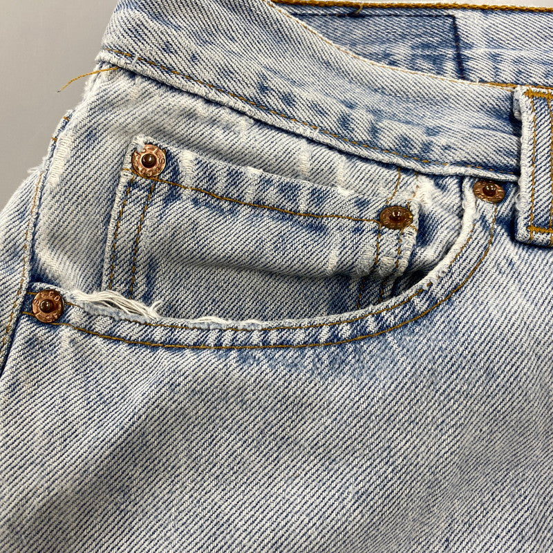 【現状渡し品】【メンズ】 LEVI'S リーバイス 501-0000 ボタン裏刻印241 95年製 USA製 90’S 501 DENIM PANTS デニム パンツ ボトムス ズボン 157-260714-cs-11-izu サイズ：W35 L36 カラー：ライトブルー 万代Net店
