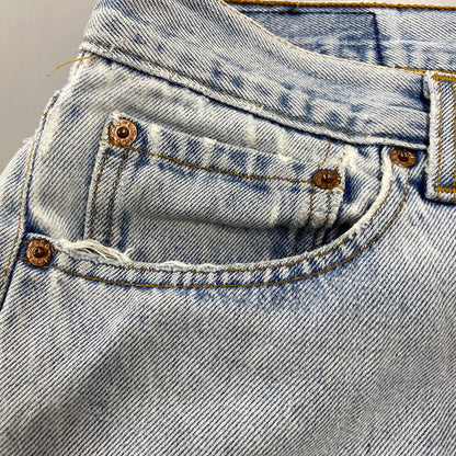 【現状渡し品】【メンズ】 LEVI'S リーバイス 501-0000 ボタン裏刻印241 95年製 USA製 90’S 501 DENIM PANTS デニム パンツ ボトムス ズボン 157-260714-cs-11-izu サイズ：W35 L36 カラー：ライトブルー 万代Net店