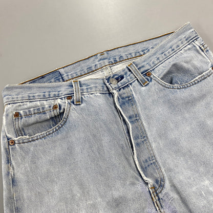 【現状渡し品】【メンズ】 LEVI'S リーバイス 501-0000 ボタン裏刻印241 95年製 USA製 90’S 501 DENIM PANTS デニム パンツ ボトムス ズボン 157-260714-cs-11-izu サイズ：W35 L36 カラー：ライトブルー 万代Net店