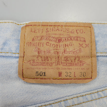 【現状渡し品】【メンズ】 Levi's リーバイス 501 DENIM PANTS 501-0134 デニムパンツ USA製 ジーンズ 157-260718-as-32-izu サイズ：32×30 カラー：ライトインディゴ 万代Net店
