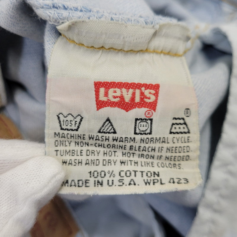 【現状渡し品】【メンズ】 Levi's リーバイス 501 DENIM PANTS 501-0134 デニムパンツ USA製 ジーンズ 157-260718-as-32-izu サイズ：32×30 カラー：ライトインディゴ 万代Net店