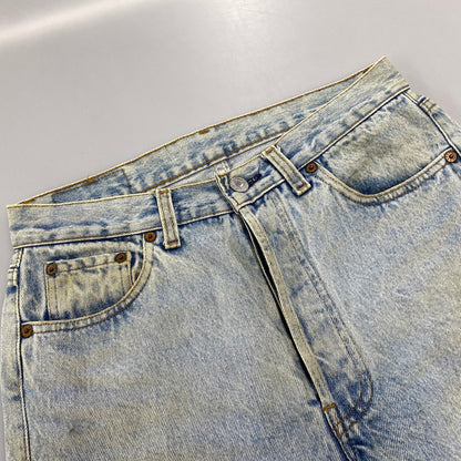 【現状渡し品】【メンズ】 LEVI'S リーバイス 501-5900 刻印555 90年製 USA製 90’S 501XX DENIM PANTS デニム パンツ ボトムス ズボン 157-260714-cs-12-izu サイズ：W30 L36 カラー：ライトブルー 万代Net店