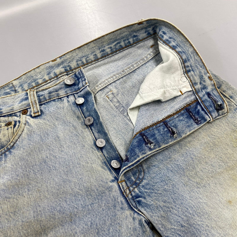 【現状渡し品】【メンズ】 LEVI'S リーバイス 501-5900 刻印555 90年製 USA製 90’S 501XX DENIM PANTS デニム パンツ ボトムス ズボン 157-260714-cs-12-izu サイズ：W30 L36 カラー：ライトブルー 万代Net店