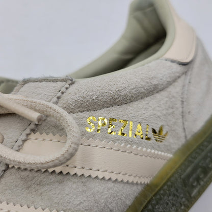 【中古品】【メンズ】 adidas アディダス HANDBALL SPEZIAL JP7672 ハンドボール スペツィアル スニーカー シューズ 靴 161-260715-as-17-izu サイズ：27cm カラー：PUTTY GREY/HALO IVORY/OLIVE STRATA 万代Net店