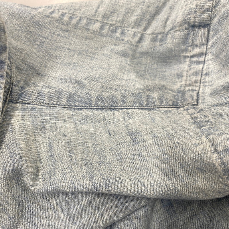 【中古品】【メンズ】 POLO RALPH LAUREN ポロ・ラルフローレン DENIM CHAMBRAY LS SHIRT デニム シャンブレー ロングスリーブ シャツ トップス 長袖 147-260717-cs-24-izu サイズ：L カラー：ライトインディゴ 万代Net店