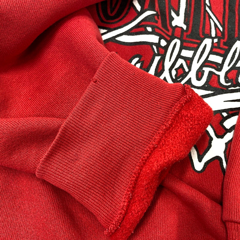 【中古品】【メンズ】 TULTEX タルテックス 90S USA製 PORTLAND NBA PRINT SWEAT エヌビーエー プリント スウェット トップス 長袖 146-260717-cs-20-izu サイズ：L カラー：レッド 万代Net店