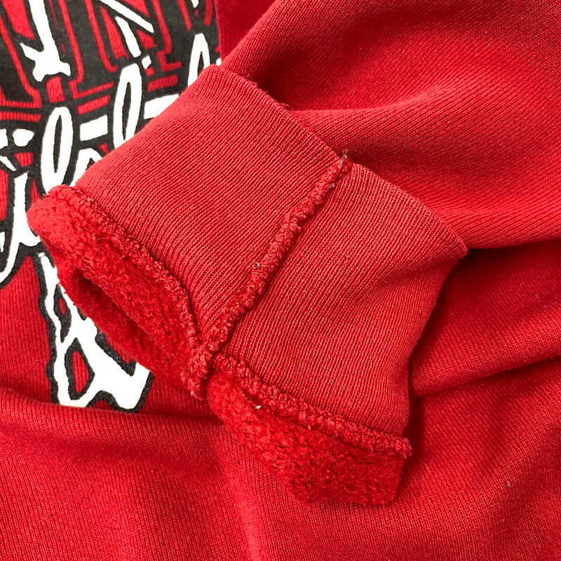 【中古品】【メンズ】 TULTEX タルテックス 90S USA製 PORTLAND NBA PRINT SWEAT エヌビーエー プリント スウェット トップス 長袖 146-260717-cs-20-izu サイズ：L カラー：レッド 万代Net店