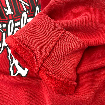 【中古品】【メンズ】 TULTEX タルテックス 90S USA製 PORTLAND NBA PRINT SWEAT エヌビーエー プリント スウェット トップス 長袖 146-260717-cs-20-izu サイズ：L カラー：レッド 万代Net店