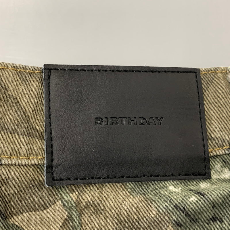 【中古品】【メンズ】 BIRTHDAY バースデイ DOUBLEKNEE REALTREE PAINTER PANTS ダブルニー リアルツリー ペインターパンツ ボトムス 158-260718-yn-18-izu サイズ：S カラー：マルチ 万代Net店
