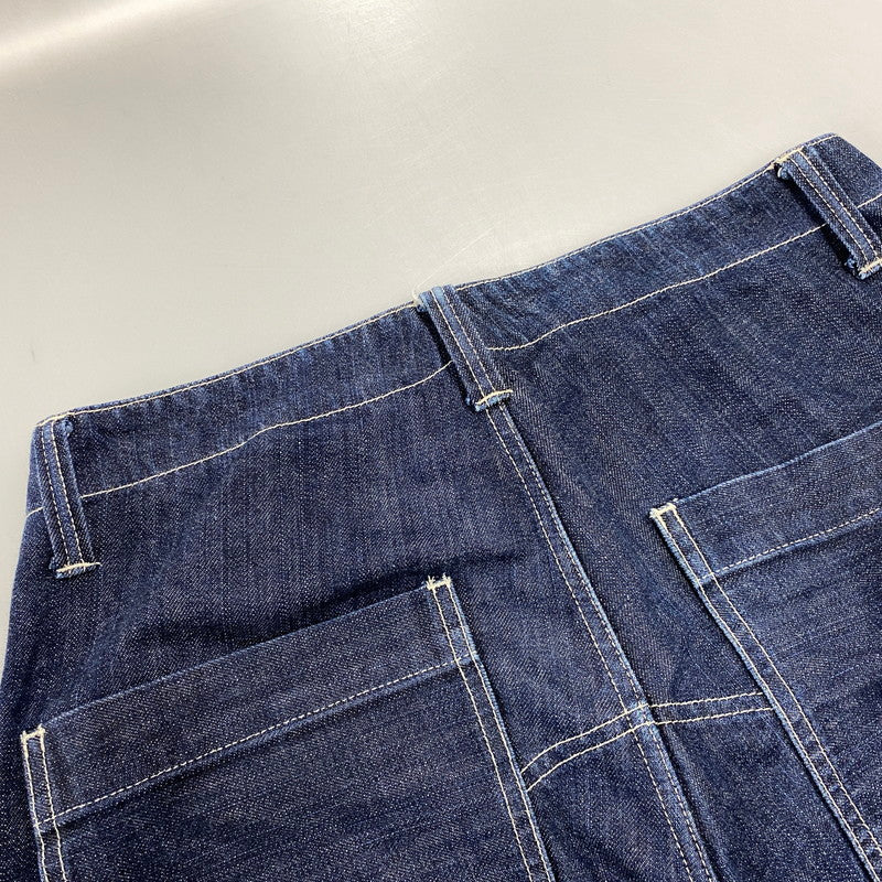 【中古品】【メンズ】 KOJIMA GENES コジマ ジーンズ 切替 BIG POCKET HICKORY STRIPE DOUBLEKNEE DENIM PANTS ビッグ ポケット ヒッコリー ストライプ ダブルニー デニム パンツ ボトムス ズボン 156-260714-cs-07-izu サイズ：32 カラー：インディゴ 万代Net店