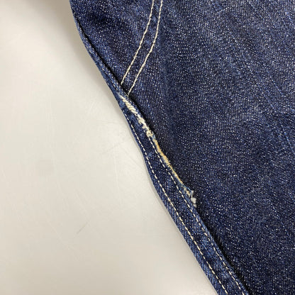 【中古品】【メンズ】 KOJIMA GENES コジマ ジーンズ 切替 BIG POCKET HICKORY STRIPE DOUBLEKNEE DENIM PANTS ビッグ ポケット ヒッコリー ストライプ ダブルニー デニム パンツ ボトムス ズボン 156-260714-cs-07-izu サイズ：32 カラー：インディゴ 万代Net店