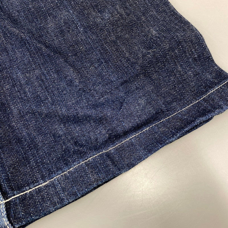 【中古品】【メンズ】 KOJIMA GENES コジマ ジーンズ 切替 BIG POCKET HICKORY STRIPE DOUBLEKNEE DENIM PANTS ビッグ ポケット ヒッコリー ストライプ ダブルニー デニム パンツ ボトムス ズボン 156-260714-cs-07-izu サイズ：32 カラー：インディゴ 万代Net店