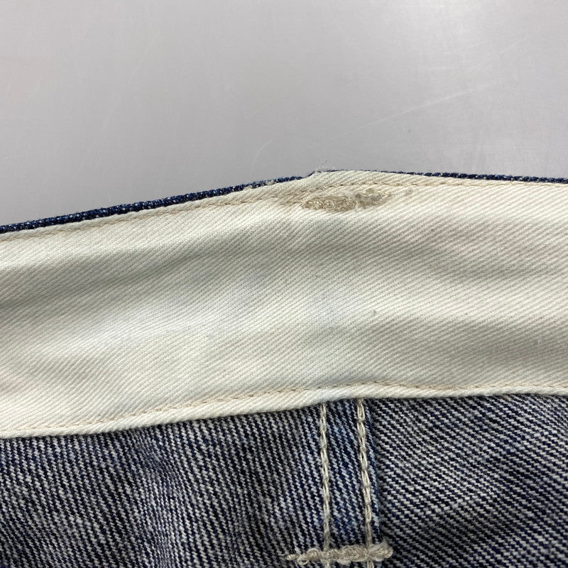 【中古品】【メンズ】 KOJIMA GENES コジマ ジーンズ 切替 BIG POCKET HICKORY STRIPE DOUBLEKNEE DENIM PANTS ビッグ ポケット ヒッコリー ストライプ ダブルニー デニム パンツ ボトムス ズボン 156-260714-cs-07-izu サイズ：32 カラー：インディゴ 万代Net店