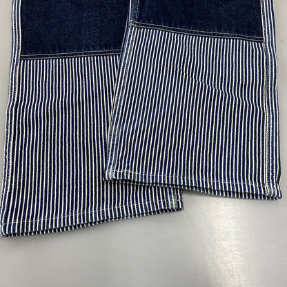 【中古品】【メンズ】 KOJIMA GENES コジマジーンズ 切替 SMALL POCKET HICKORY STRIPE DOUBLE KNEE DENIM PANTS スモール ポケット ヒッコリー ストライプ ダブルニー デニム パンツ ボトムス ズボン 156-260714-cs-08-izu サイズ：34 カラー：インディゴ 万代Net店