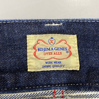 【中古品】【メンズ】 KOJIMA GENES コジマジーンズ 切替 SMALL POCKET HICKORY STRIPE DOUBLE KNEE DENIM PANTS スモール ポケット ヒッコリー ストライプ ダブルニー デニム パンツ ボトムス ズボン 156-260714-cs-08-izu サイズ：34 カラー：インディゴ 万代Net店