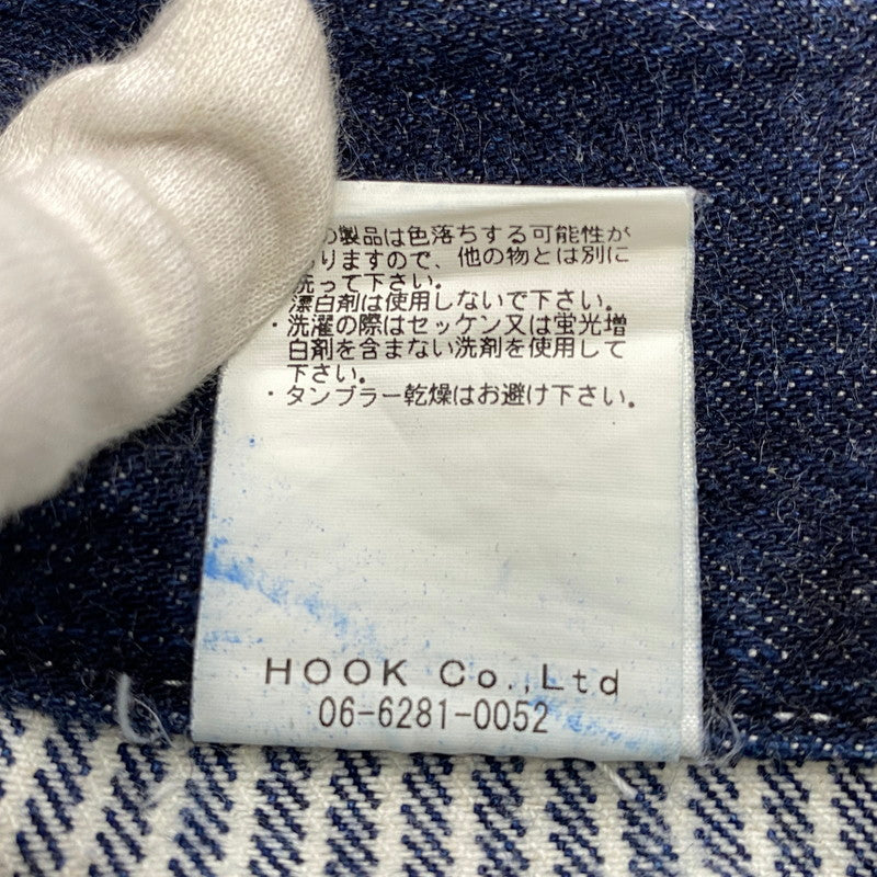 【中古品】【メンズ】 KOJIMA GENES コジマジーンズ 切替 SMALL POCKET HICKORY STRIPE DOUBLE KNEE DENIM PANTS スモール ポケット ヒッコリー ストライプ ダブルニー デニム パンツ ボトムス ズボン 156-260714-cs-08-izu サイズ：34 カラー：インディゴ 万代Net店