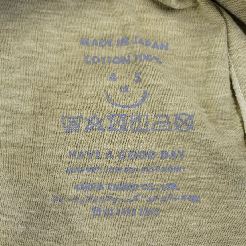 【中古品】【メンズ】 45R フォーティーファイブアール ビッグTシャツ 半袖 145-260718-as-24-izu カラー：イエロー系 万代Net店