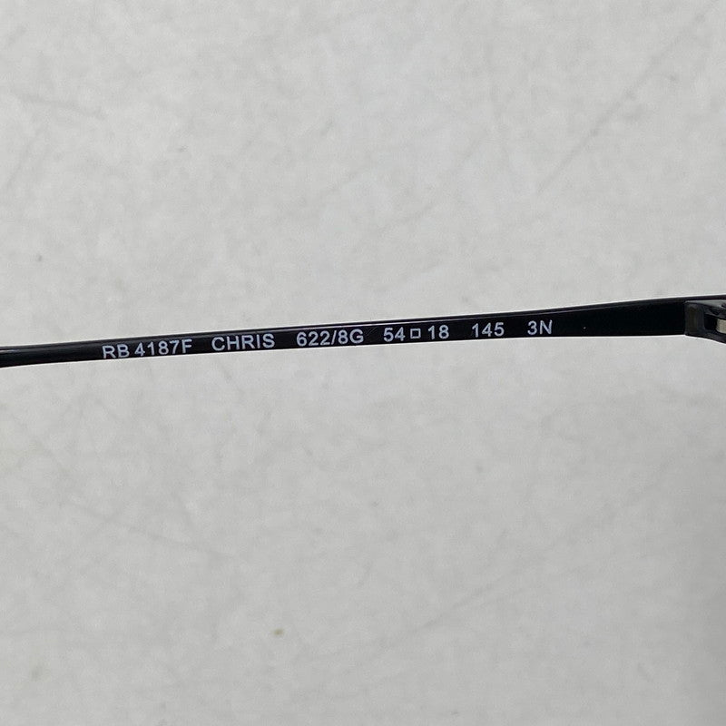 【中古品】【メンズ/レディース】 Ray-Ban レイバン CHRIS SUNGLASSES RB4187F クリス サングラス 203-260721-as-07-izu サイズ：54□18-145 カラー：ブラック 万代Net店