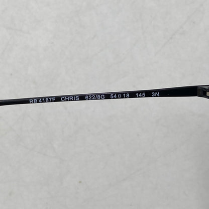 【中古品】【メンズ/レディース】 Ray-Ban レイバン CHRIS SUNGLASSES RB4187F クリス サングラス 203-260721-as-07-izu サイズ：54□18-145 カラー：ブラック 万代Net店