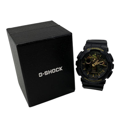 【中古品】【メンズ/レディース】 G-SHOCK ジーショック GA-100CF-1A9JF GA-100 SERIES ANALOG-DIGITAL WATCH アナログ-デジタル ウォッチ 腕時計 196-260718-yn-05-izu カラー：ブラック 万代Net店