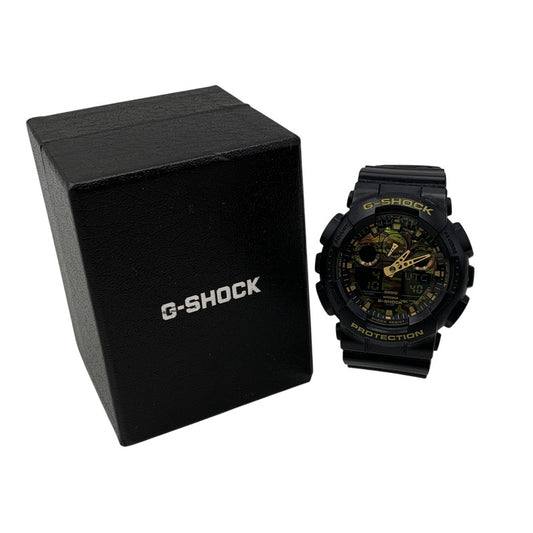 【中古品】【メンズ/レディース】 G-SHOCK ジーショック GA-100CF-1A9JF GA-100 SERIES ANALOG-DIGITAL WATCH アナログ-デジタル ウォッチ 腕時計 196-260718-yn-05-izu カラー：ブラック 万代Net店