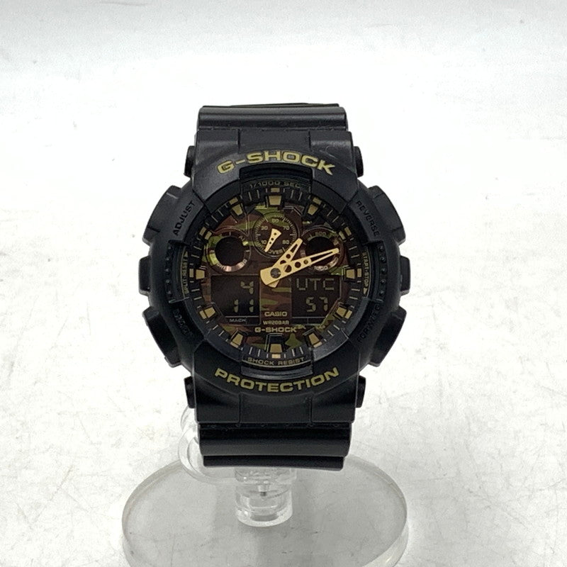【中古品】【メンズ/レディース】 G-SHOCK ジーショック GA-100CF-1A9JF GA-100 SERIES ANALOG-DIGITAL WATCH アナログ-デジタル ウォッチ 腕時計 196-260718-yn-05-izu カラー：ブラック 万代Net店
