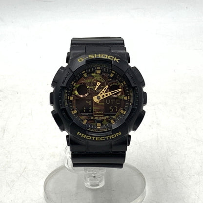 【中古品】【メンズ/レディース】 G-SHOCK ジーショック GA-100CF-1A9JF GA-100 SERIES ANALOG-DIGITAL WATCH アナログ-デジタル ウォッチ 腕時計 196-260718-yn-05-izu カラー：ブラック 万代Net店