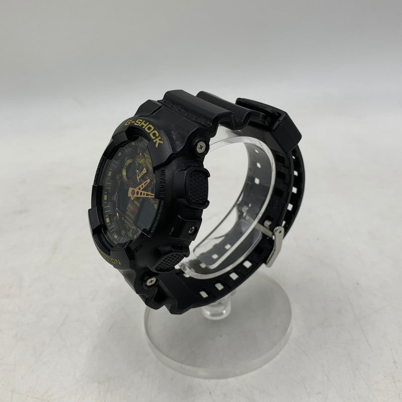 【中古品】【メンズ/レディース】 G-SHOCK ジーショック GA-100CF-1A9JF GA-100 SERIES ANALOG-DIGITAL WATCH アナログ-デジタル ウォッチ 腕時計 196-260718-yn-05-izu カラー：ブラック 万代Net店