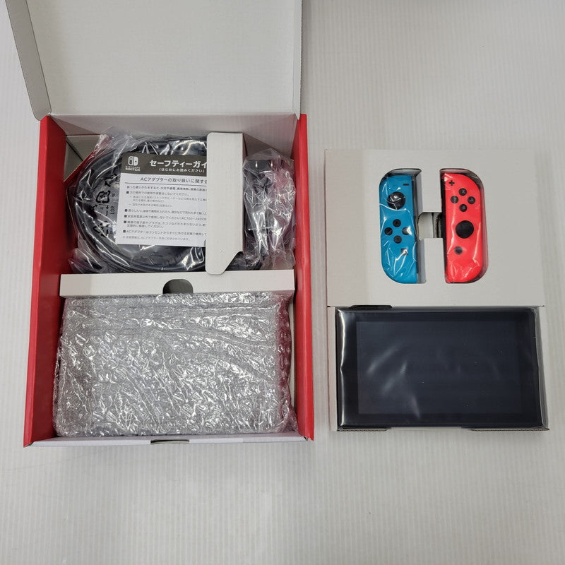 【中古美品】 【未使用】【ゲーム】Nintendo Switch Joy-Con(L) ネオンブルー/(R) ネオンレッド HAD-S-KABAH(JPN) 任天堂 ニンテンドースイッチ 本体 034-260714-ay-03-izu 万代Net店