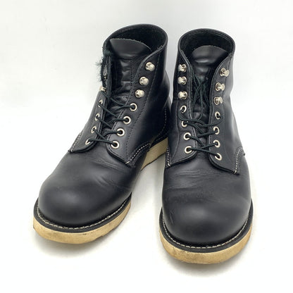 【中古品】【メンズ】 RED WING レッドウィング 8165 USA製 25年製 6-INCH CLASSIC ROUND クラシック ラウンド ブーツ シューズ 靴 164-260714-ya-06-izu サイズ：26..5cm カラー：ブラック 万代Net店
