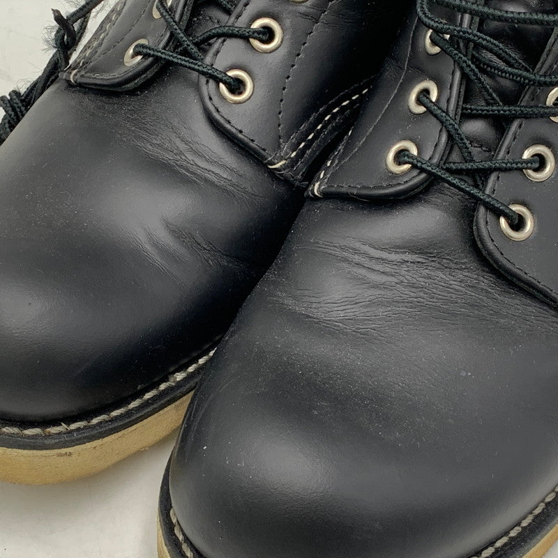 【中古品】【メンズ】 RED WING レッドウィング 8165 USA製 25年製 6-INCH CLASSIC ROUND クラシック ラウンド ブーツ シューズ 靴 164-260714-ya-06-izu サイズ：26..5cm カラー：ブラック 万代Net店