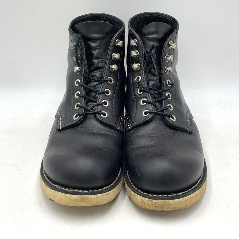 【中古品】【メンズ】 RED WING レッドウィング 8165 USA製 25年製 6-INCH CLASSIC ROUND クラシック ラウンド ブーツ シューズ 靴 164-260714-ya-06-izu サイズ：26..5cm カラー：ブラック 万代Net店