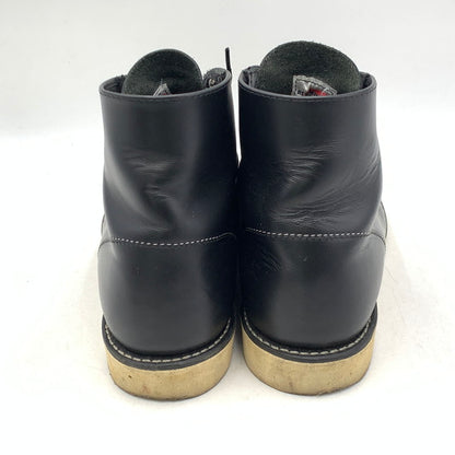 【中古品】【メンズ】 RED WING レッドウィング 8165 USA製 25年製 6-INCH CLASSIC ROUND クラシック ラウンド ブーツ シューズ 靴 164-260714-ya-06-izu サイズ：26..5cm カラー：ブラック 万代Net店