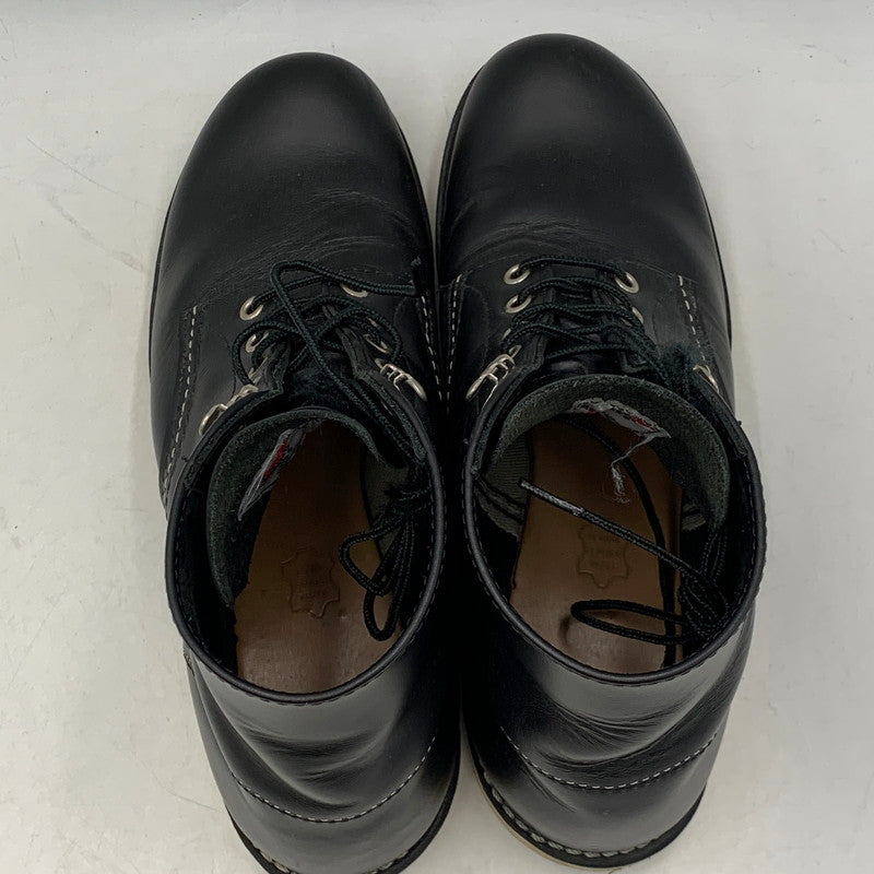 【中古品】【メンズ】 RED WING レッドウィング 8165 USA製 25年製 6-INCH CLASSIC ROUND クラシック ラウンド ブーツ シューズ 靴 164-260714-ya-06-izu サイズ：26..5cm カラー：ブラック 万代Net店