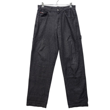 【中古品】【メンズ】 FUBU フブ BAGGY PAINTER BLACK DENIM PANTS FAM-22500 バギー ペインター ブラックデニムパンツ 153-260718-as-30-izu サイズ：34 カラー：ブラック 万代Net店
