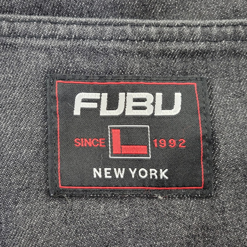 【中古品】【メンズ】 FUBU フブ BAGGY PAINTER BLACK DENIM PANTS FAM-22500 バギー ペインター ブラックデニムパンツ 153-260718-as-30-izu サイズ：34 カラー：ブラック 万代Net店