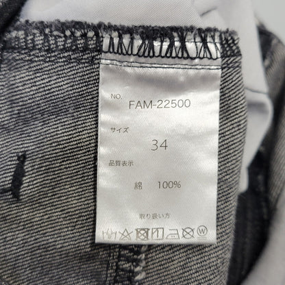 【中古品】【メンズ】 FUBU フブ BAGGY PAINTER BLACK DENIM PANTS FAM-22500 バギー ペインター ブラックデニムパンツ 153-260718-as-30-izu サイズ：34 カラー：ブラック 万代Net店