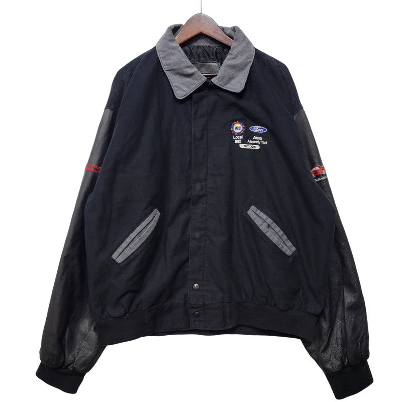 【中古品】【メンズ】 CUSTOM PROMOTIONS カスタムプロモーションズ STADIUM JACKET スタジアムジャケット スタジャン USA製 146-260718-as-28-izu サイズ：XL カラー：ブラック 万代Net店