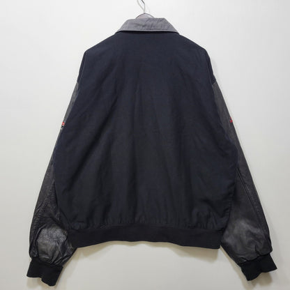 【中古品】【メンズ】 CUSTOM PROMOTIONS カスタムプロモーションズ STADIUM JACKET スタジアムジャケット スタジャン USA製 146-260718-as-28-izu サイズ：XL カラー：ブラック 万代Net店
