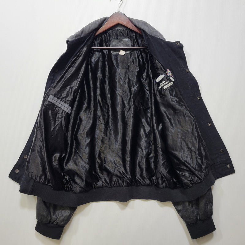 【中古品】【メンズ】 CUSTOM PROMOTIONS カスタムプロモーションズ STADIUM JACKET スタジアムジャケット スタジャン USA製 146-260718-as-28-izu サイズ：XL カラー：ブラック 万代Net店