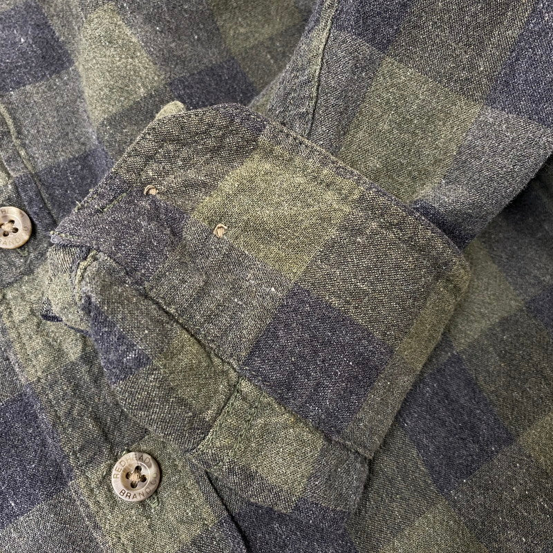 【中古品】【メンズ】 RED HEAD BRAND CO. レッドヘッド ブランドカンパニー BLOCK CHECK LS SHIRT ブロック チェック ロングスリーブ シャツ トップス 長袖 146-260717-cs-21-izu サイズ：2XL カラー：グリーン系 万代Net店