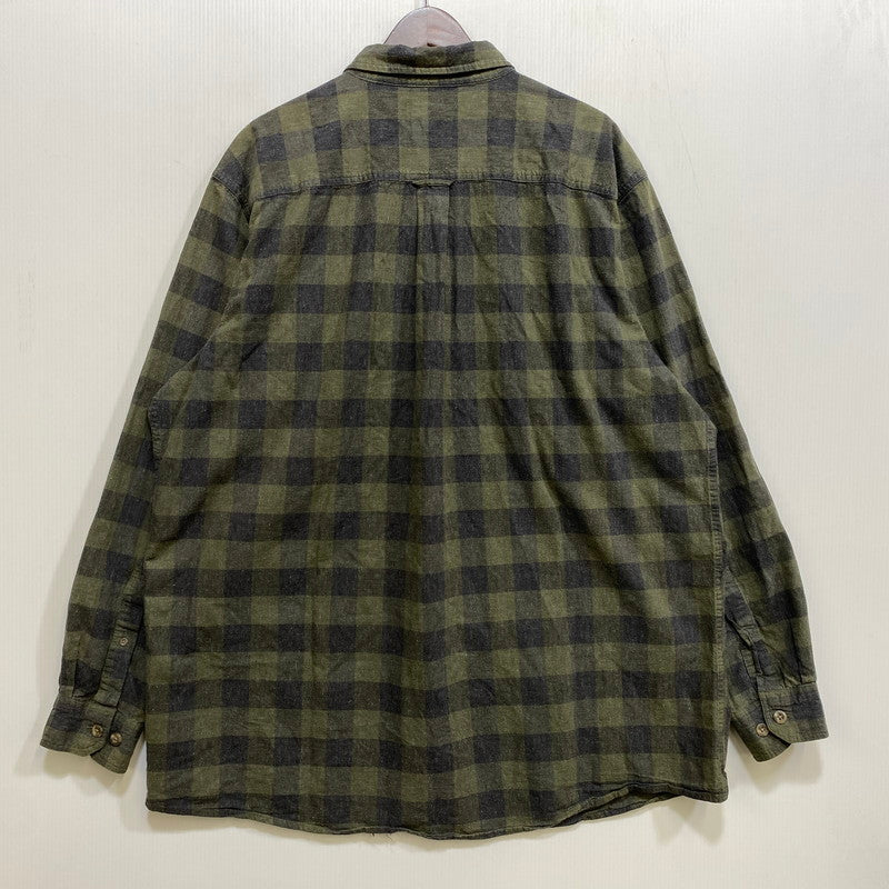 【中古品】【メンズ】 RED HEAD BRAND CO. レッドヘッド ブランドカンパニー BLOCK CHECK LS SHIRT ブロック チェック ロングスリーブ シャツ トップス 長袖 146-260717-cs-21-izu サイズ：2XL カラー：グリーン系 万代Net店